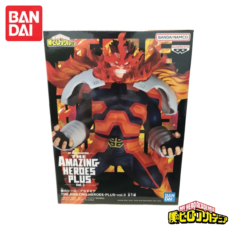 In Stock Bandai Banpresto My Hero Academia Endeavour Figurine Action Figure The Amazing Heroes Plus-Vol.3 Anime Merchandise