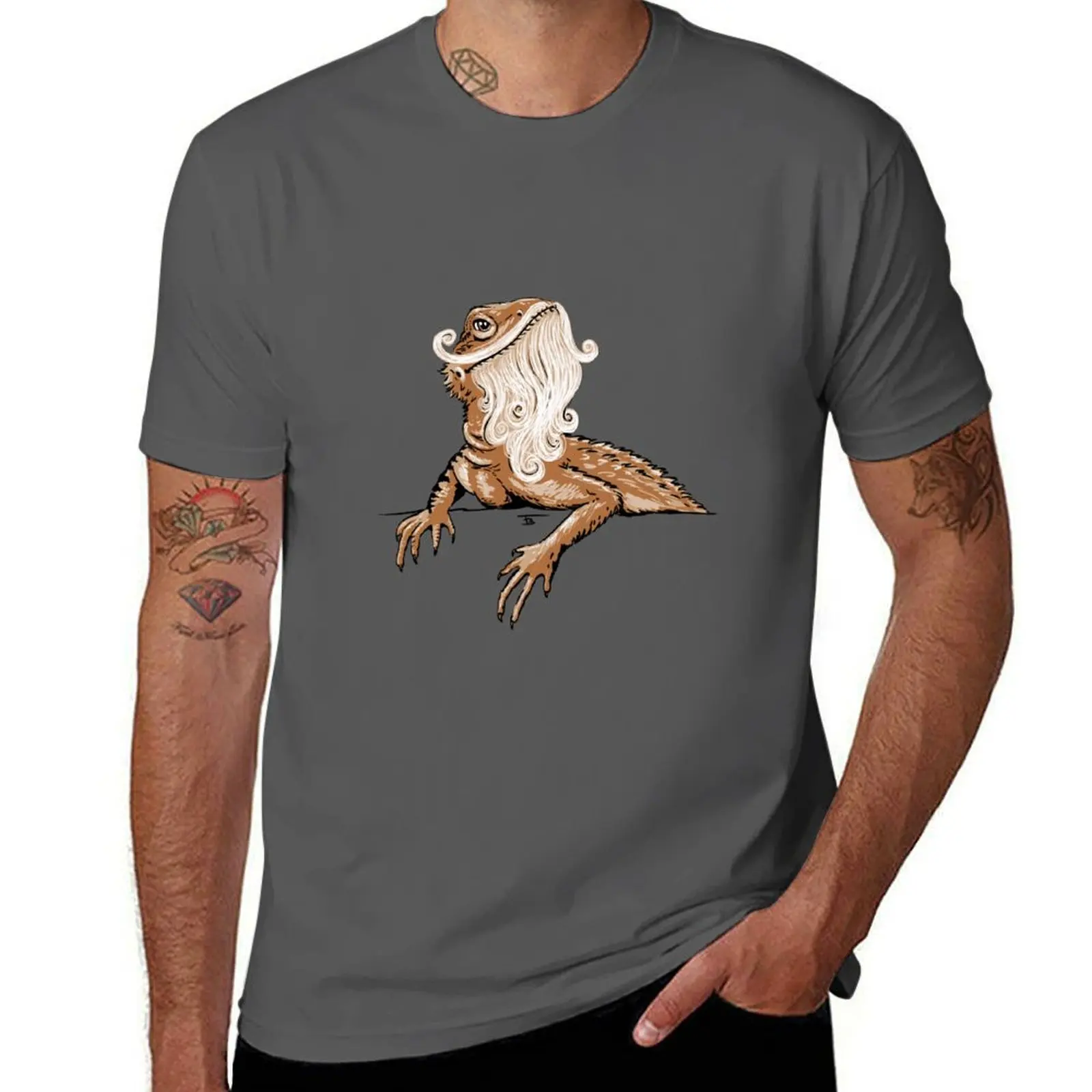 

Bearded Dragon T-Shirt Casual Minimalist Short Sleeve Top