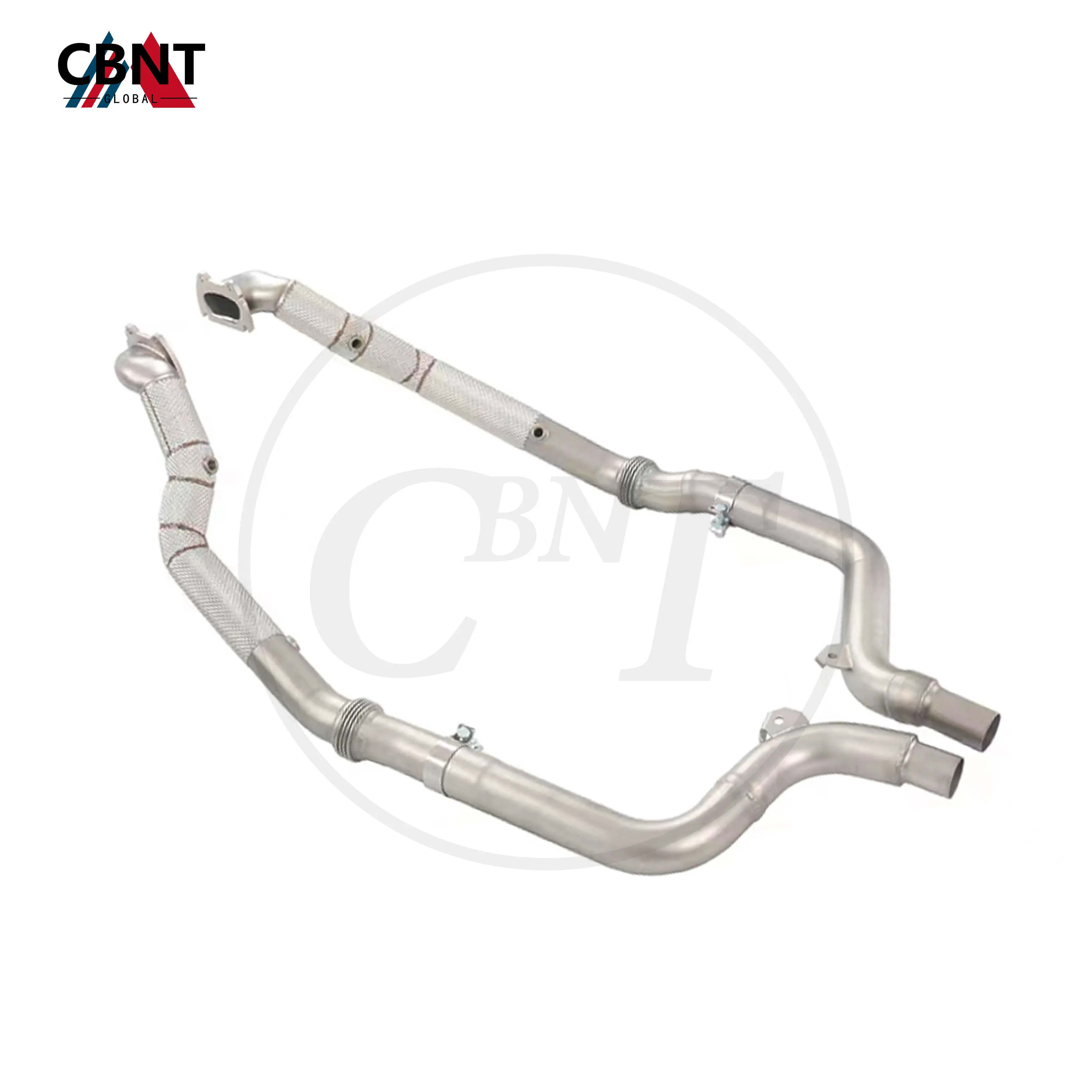 

CBNT Exhaust-pipe for Dodge Challenger 3.6T Exhaust-header Downpipe with Heat Shield High Performance SS304 Exhaust-system