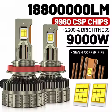 9000W 18800000LM H4 led Canbus H7 H1 H8 H11 9005 9006 9012 HB3 HB4 9007 H13 Car LED Headlight Auto Fog Lamp LED Bulbs 6000K 12V