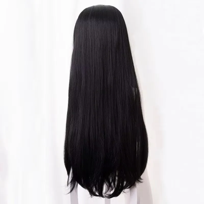 Anime Kochou Kanae Wig Kimetsu no Yaiba Cosplay Synthetic Black Long Heat Resistant Synthetic Hair Wigs Halloween view 3