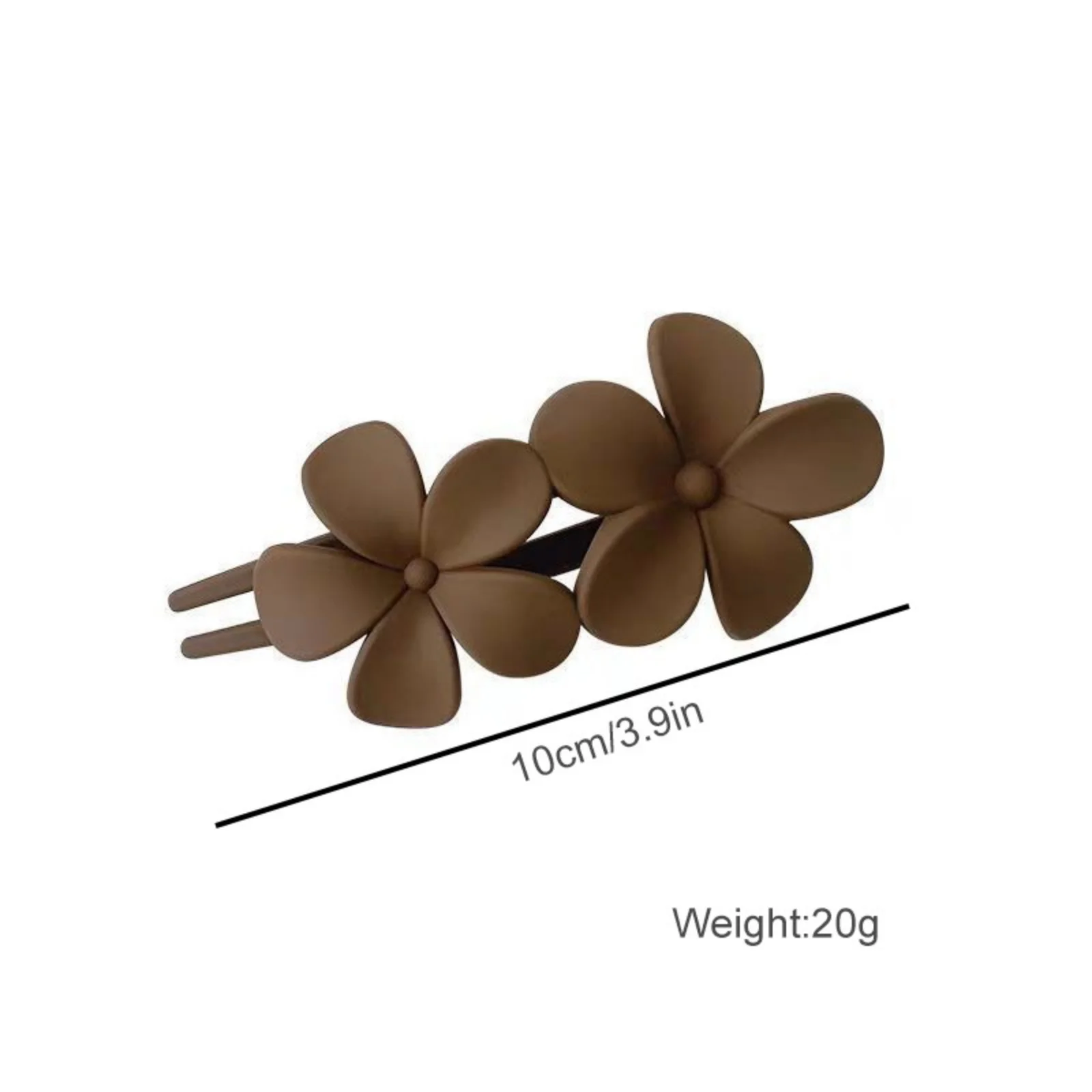 4Pcs 꽃 헤어 클립 패션 매트 블랙 꽃 머리핀 헤어 클로 클립 미끄럼 방지 헤어 클램프 우아한 헤어 액세서리
