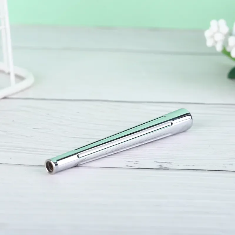 YAQI Durability Chrome Color Brass Safety Razor Handle 95mm Length And 7.5-12mm Diameter Lightweight Mens Shaving Razor Handle