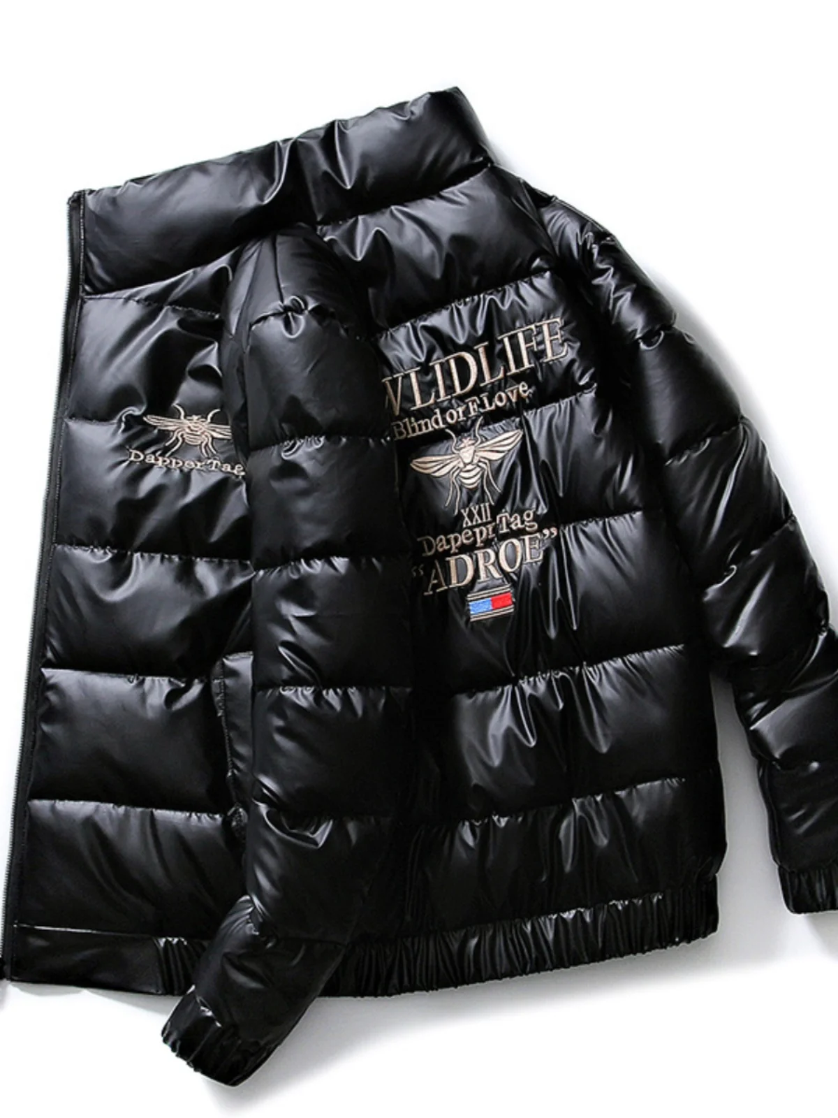 

Winter Thiened Cotton Jaet Men's Outerwear Warm Stand Collar Korean Sle Casual Youthful down Cotton Coat Haome