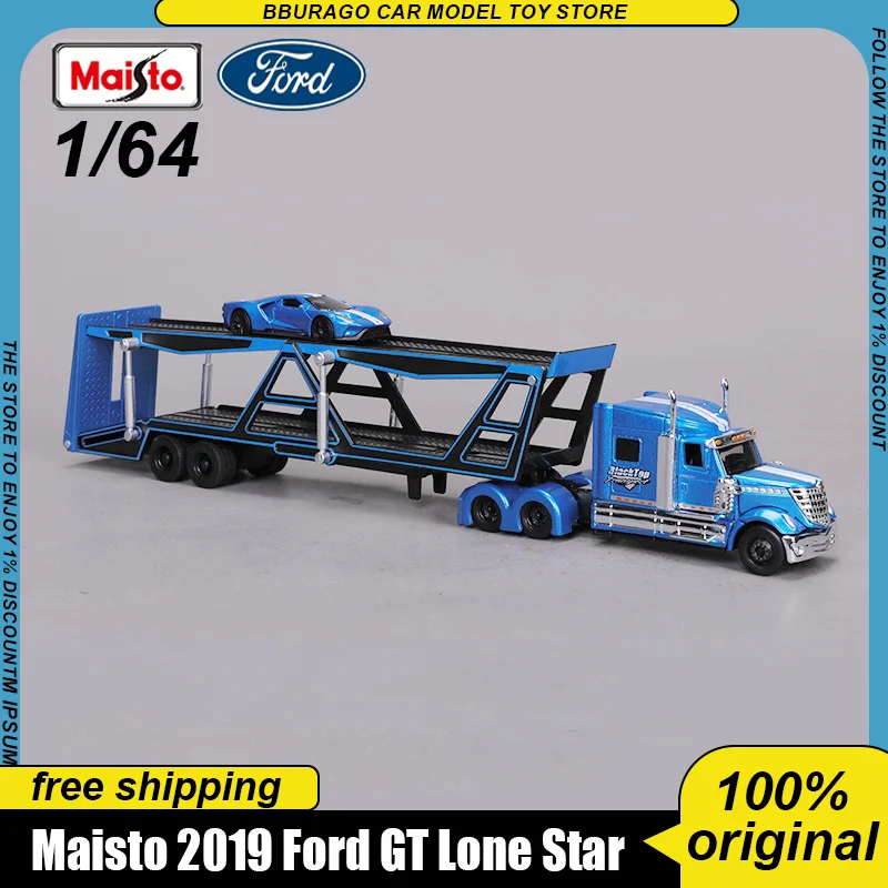 New In Stock Maisto 1:64 International Lonestar 2019 Ford Gt Heavy