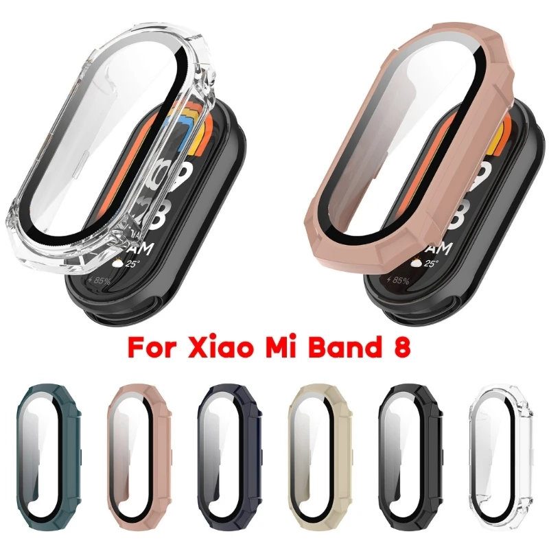 Защитный чехол для экрана, чехол для Xiaomi Mi Band 8, защитный рукав, противоударный чехол с защитой от царапин, полноразмерный чехол-бампер