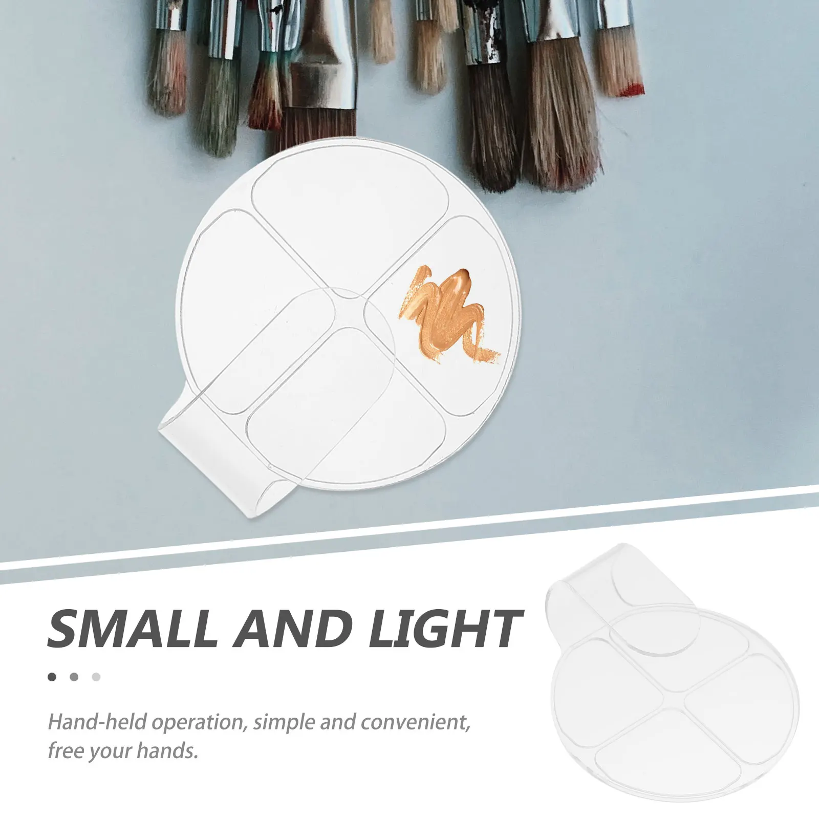 2 stks Make-up Palet Foundation Blending Tray Nagel Kleur Mengplaat Blending Tool Manicure Mengplaat Gezichtscrème