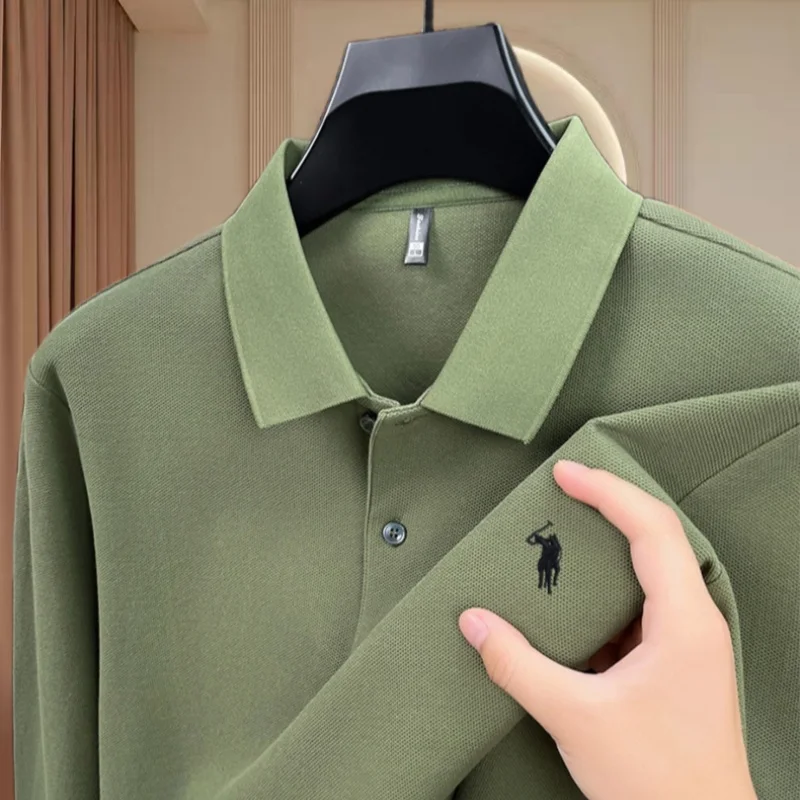 

100% хлопковая классическая рубашка-поло бренда Paul, новинка весны и осени, изысканная, модная, мужская, популярная, удобная, с длинным рукавом.