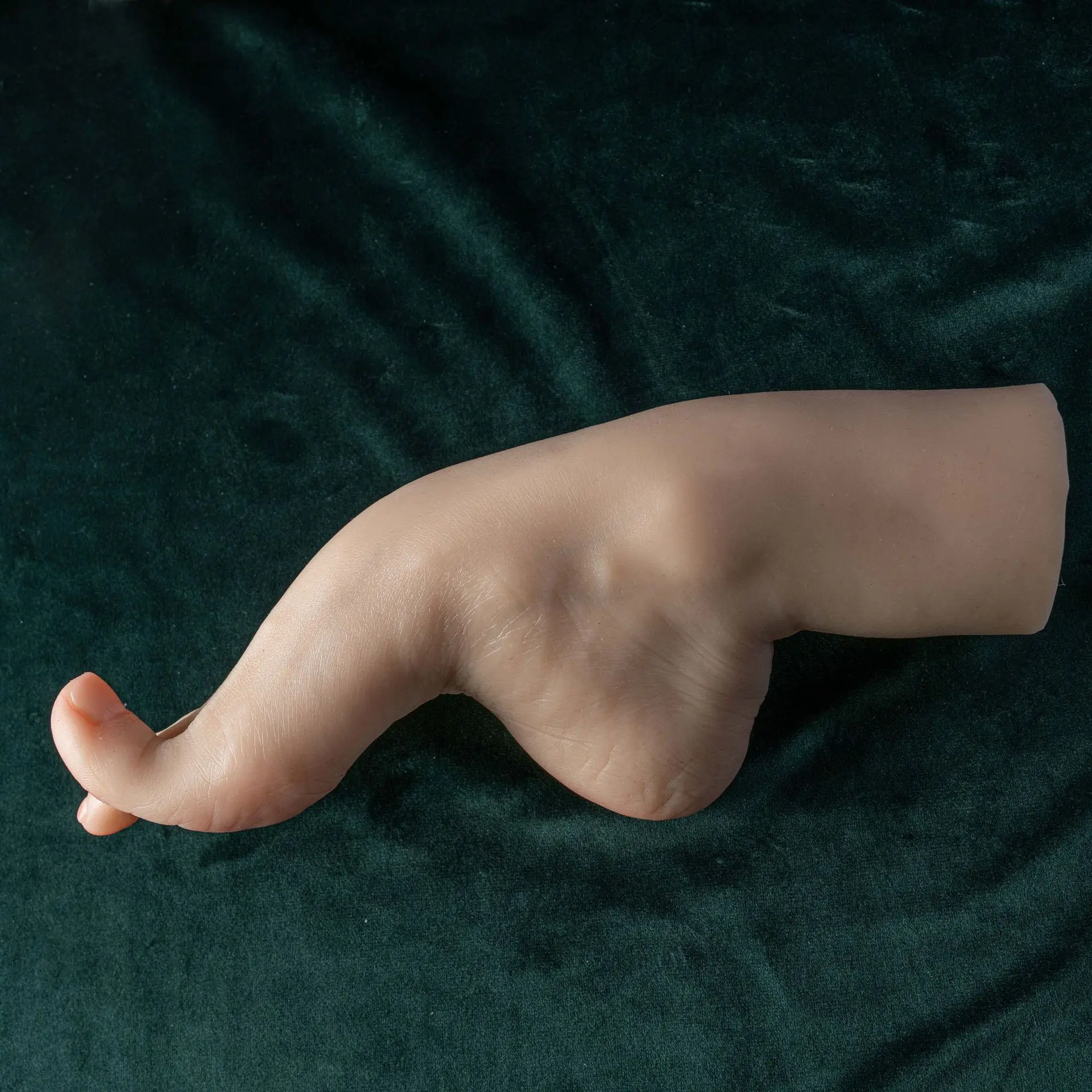 Female Silicone Foot Mannequin With Simulated Skeleton Bone Toes Ankle For Sock Shoe Display and Collection Size 36