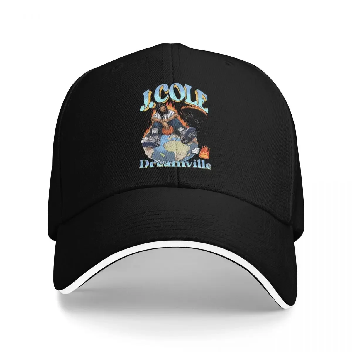 

J. Cole The Fader Dreamville Graphics Мужская кепка для приключений на открытом воздухе Шляпы для мужчин Бейсбольная кепка для мужчин