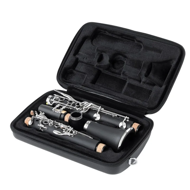 dropship-single-shoulder-strap-clarinet-backpack-leather-bag-storage-box-shockproof-case-for-clarinet-protection