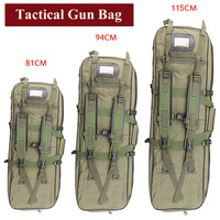 81cm 94cm 115cm Tactical Hunting Bag Airsoft Rifle Square Carry Bag With Shoulder Strap Gun Protection Case Nylon Backpack