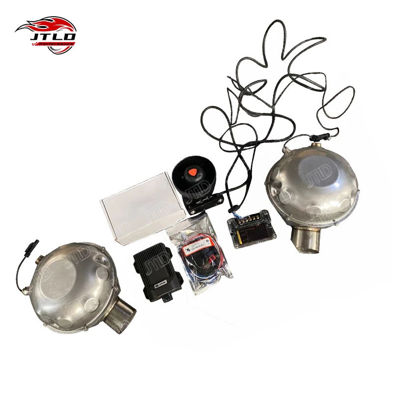 

JTLD With High Pitch Exhaust Electronic Active Exhaust Drums Sound Booster Speakers With Remote Control Smartphone Controller