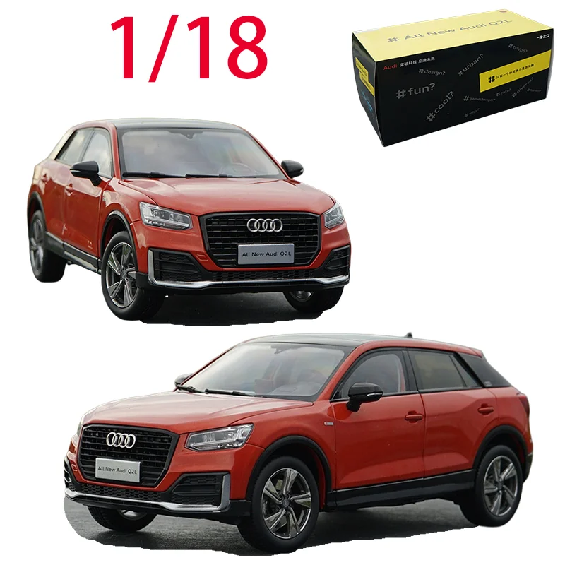 

Модель автомобиля Audi Q2L SUV из литого сплава в масштабе 1:18, игрушечные машинки для мальчиков, коллекционная модель в оригинальной коробке