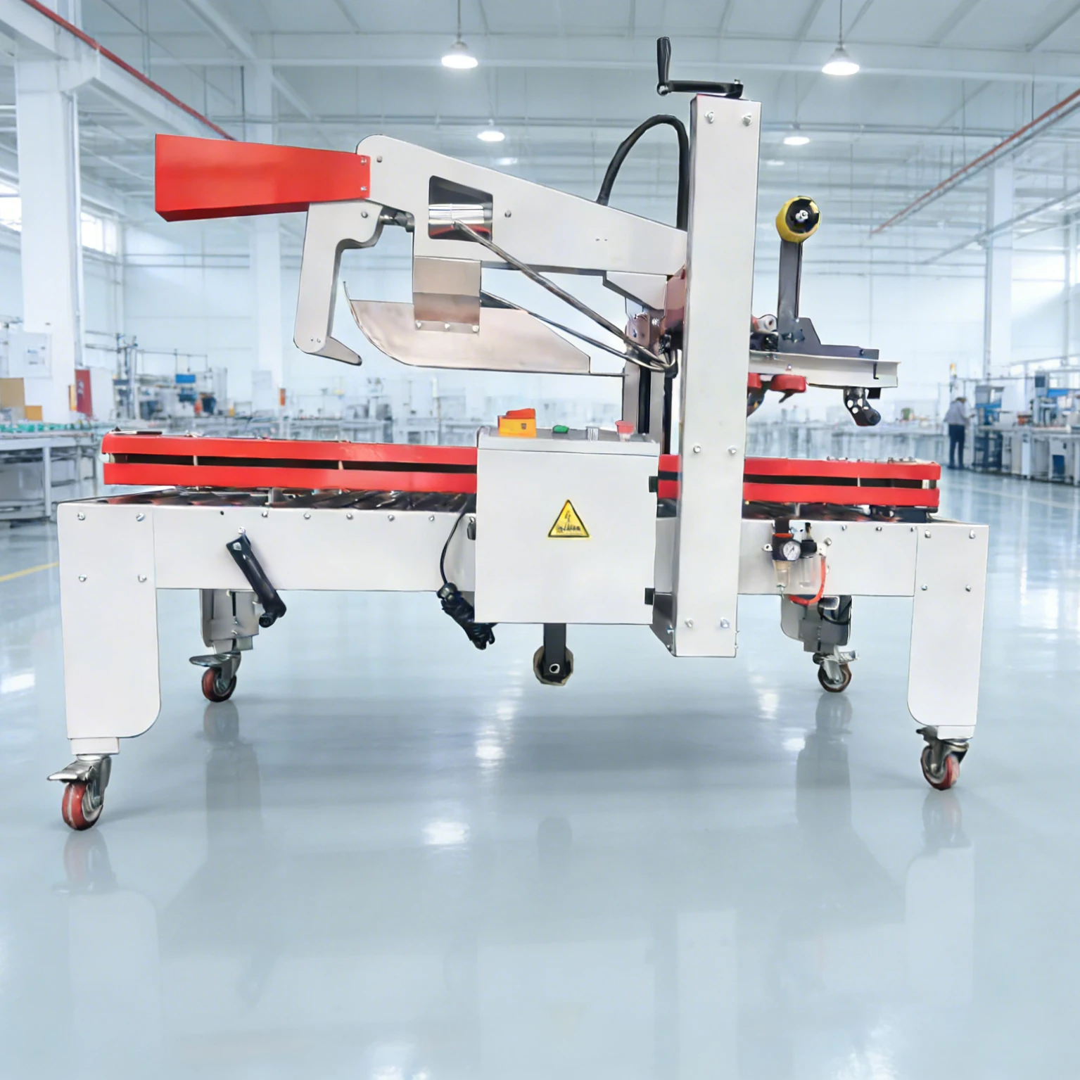 

High-Speed Electric Carton Sealing Machine Adjustable Top Bottom Tape Paper Box Sealer Stable Automatic Case Packaging Gear