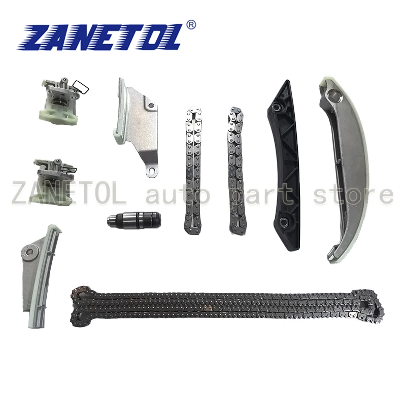 

ZANETOL Set of 10pcs Auto Timing Chain & Component Kit for CHRYSLER 300 2008~2010 for DODGE AVENGER 2008~2009 68036787AB 4663635