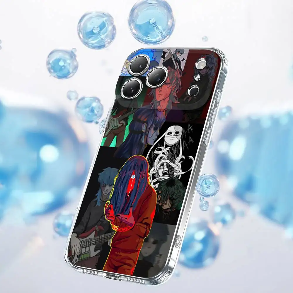 حافظة هاتف كارتون S-Sally Face SF لهواتف iPhone 17,16,15,14,13,12,11 Plus,Pro,Max,Plus,E,SE4,Air,Mini شفافة