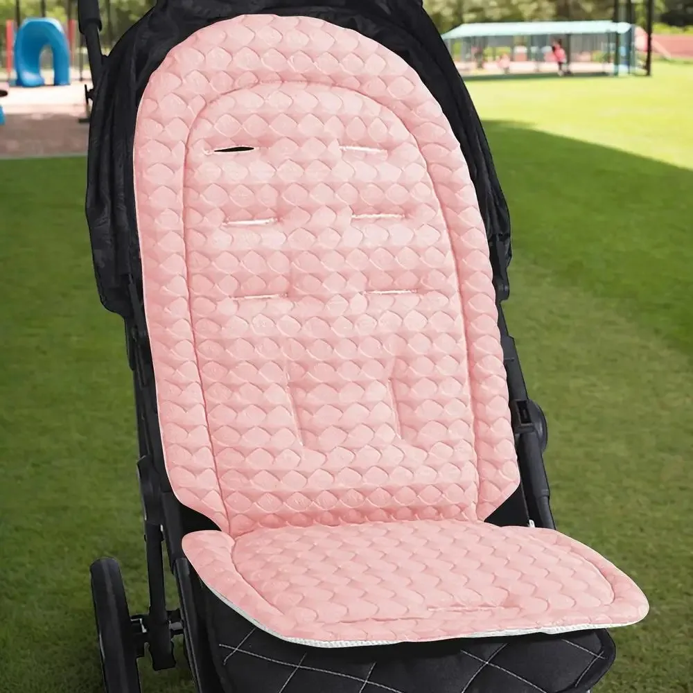 

Breathable Baby Pram Cushion Stroller Accessories Soft Baby Stroller Cushion Dining Chair Solid Color Pushchair Car Mat