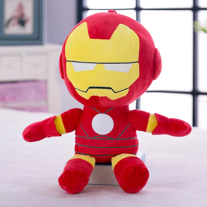 27cm Classic Movies Marvel Superheroes Plush Toys Avengers Captain America Iron Man Spiderman Soft Stuffed Dolls Gifts For Kid