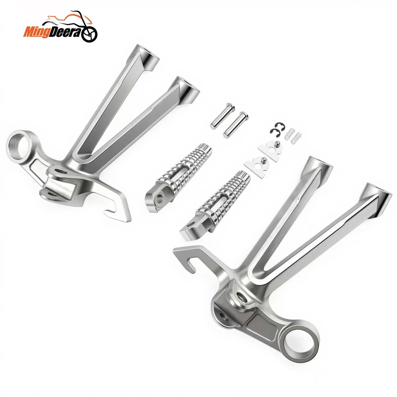 

Motorcycle Rear Footrest Foot Pegs Bracket for Suzuki GSXR1000 K7 K8 2007-2008 Black Silver