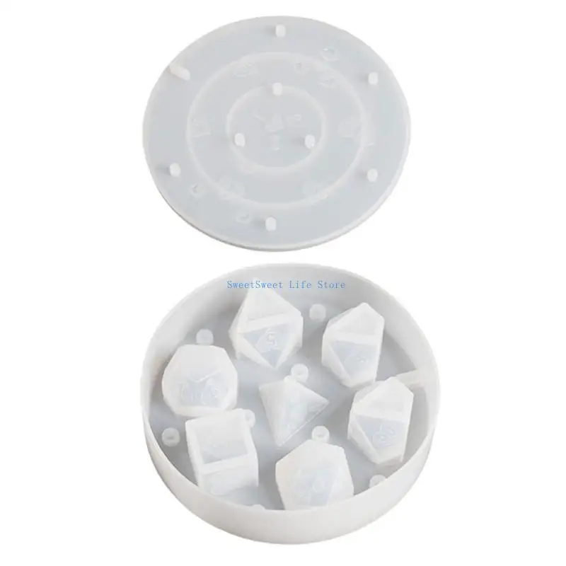 

D5QB Secure Storage Box Mould Dices Container Mold for Family Gatherings and Parties