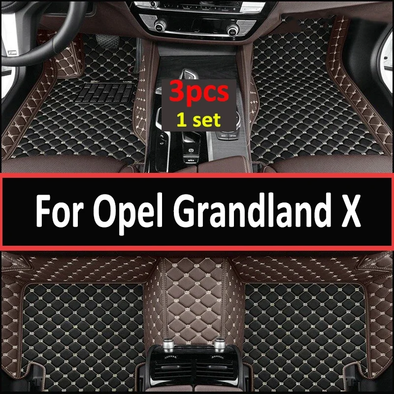 Floor Mat For Opel Grandland X 2017~2022 Carpet Anti-dirty Pad Car Mats Fully Set Tapete De Carro Car Mats Floor Car Accessories