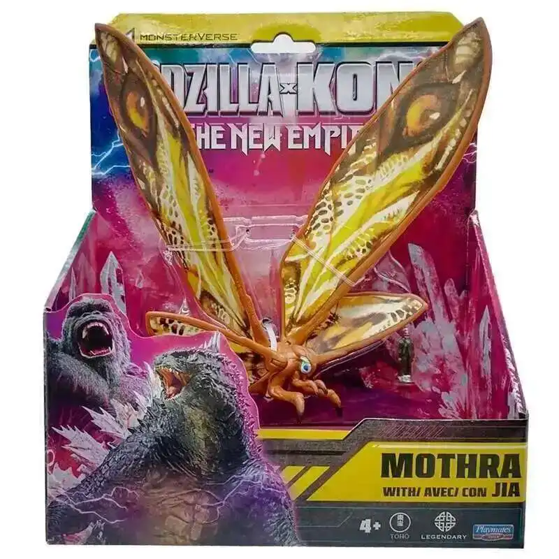 Godzilla Playmates Empire Vs Kong figura de acción MOTHRA TIAMAT Skar King Shimo Titanus modelo Doug juguetes coleccionar adornos