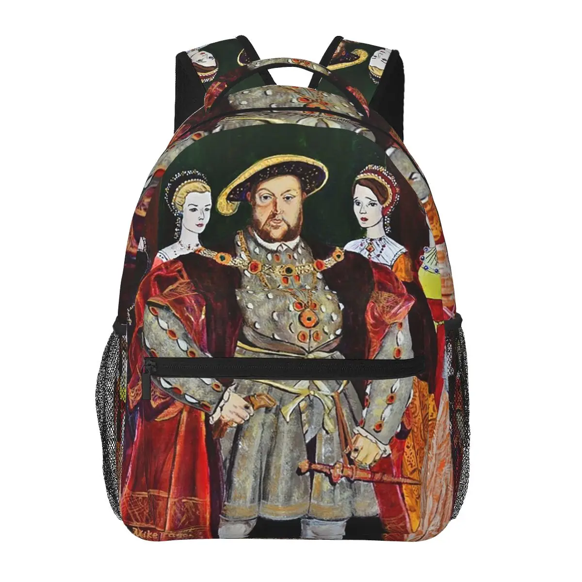 

King Henry 8th And His Six Wives Backpacks Boys Girls Bookbag Students School Bags Kids Rucksack Shoulder Bag Large Capacity