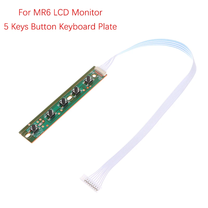 1 buah papan kontrol OSD papan Driver Plug-in SMD pelat Keyboard tombol 5 tombol untuk Monitor LCD MR6