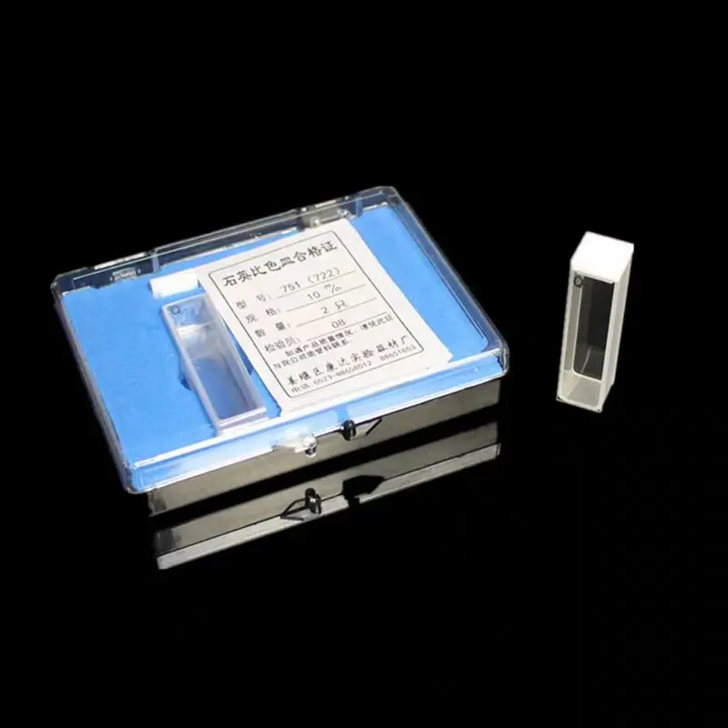

Quartz colorimetric dish glass colorimetric dish 5 10 20 30 40 50 100mm sintered integrated acid and alkali resistant 722/751 UV