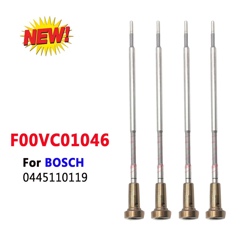 

ORLTL F00VC01046 Diesel Injector 0445110119 Fuel Valve Assembly F00V C01 046 for BOSCH COMMON Rail 4 Pieces/lot FOOV C01 046