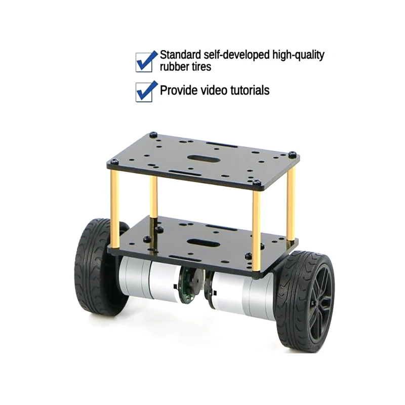 Carrello di bilanciamento della ruota 2WD MG310 motore Encoder auto bilanciamento Robot Car per Robot STM32 Kit fai da te per regolazione dei parametri PID LQR