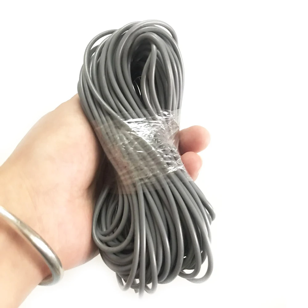 Black Audio Signal Cable 26AWG Single Core Shielded Wire OD 1.95mm 20M Audio Cable Signal Wire