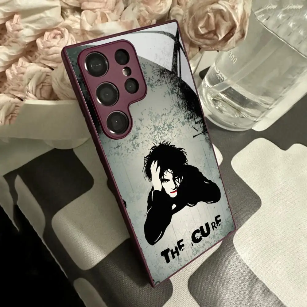 The Cure Robert Smith Phone Case for Samsung S24 Ultra S23 S22 S20 Fe S21 Plus Galaxy A54 A34 A24 A53 M54 Note 20 Glass Cover