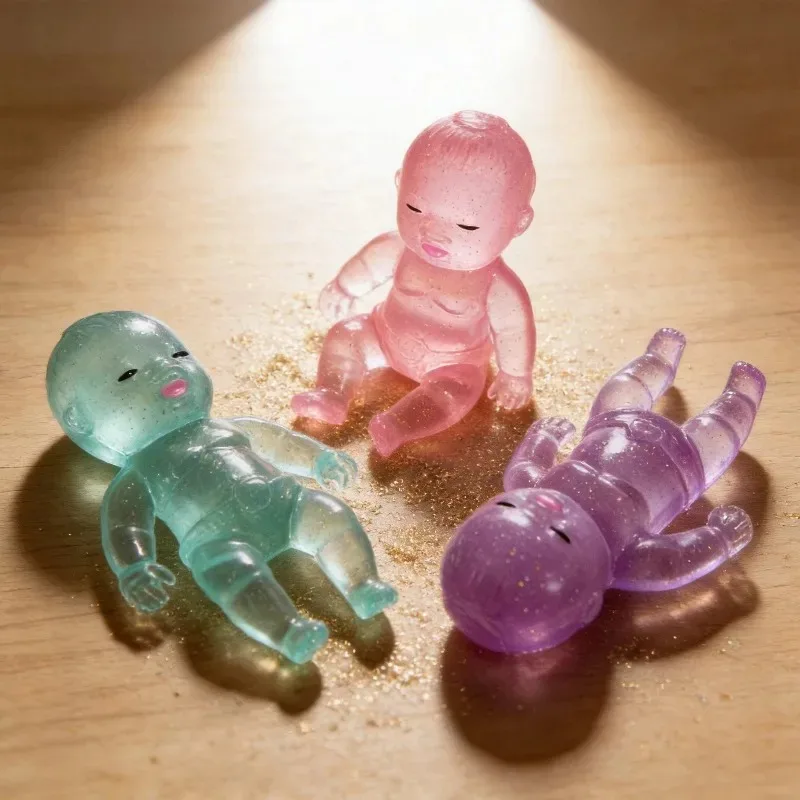 Kawaii Glitter Silicone Squeeze Toy Slow Rising Stretch Fidget Toy Adults Kids Stress Anxiety Relief Portable Decompression Gift
