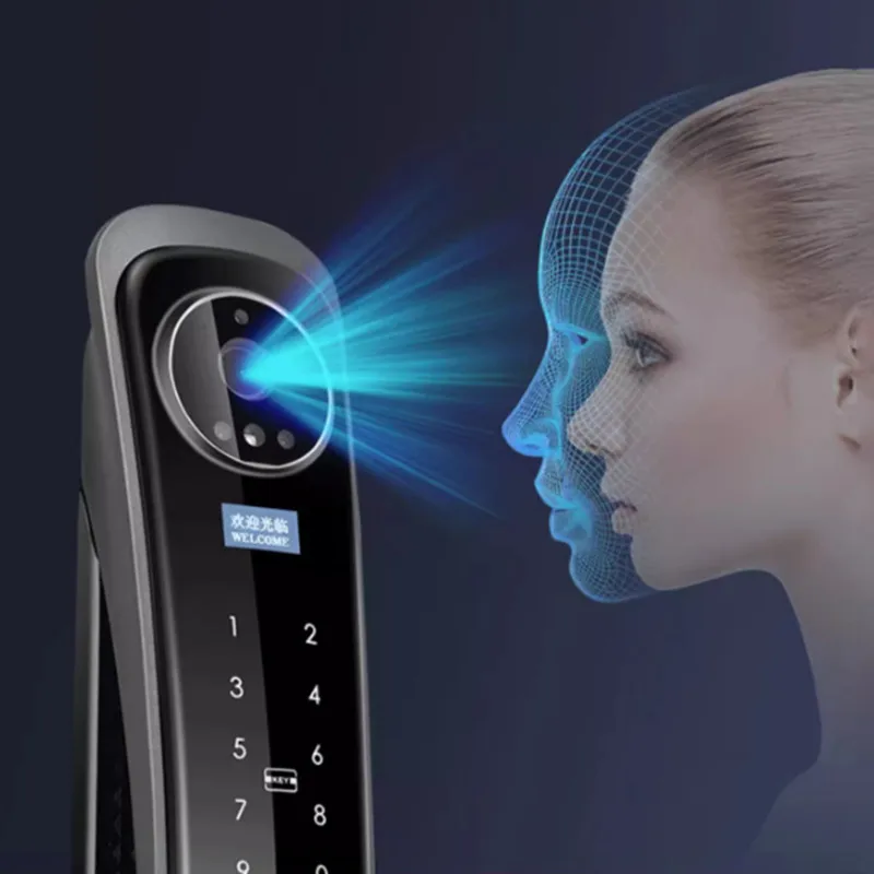 Full-Automatic 3D Face Recognition Intelligent Lock Household Password Lock Remote High-Definition Visual Intercom Entrance Door