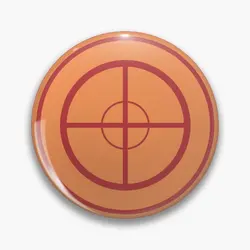 Team Fortress 2 Red Sniper Class Emblem  Soft Button Pin Cartoon Fashion Collar Gift Jewelry Women Lapel Pin Badge Clothes Metal