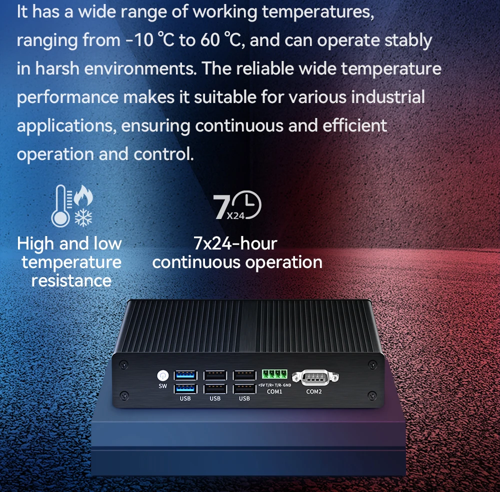 Imagem -06 - Mini pc Industrial Fanless Processador Intel N100 4x2.5g Ethernet I225v Rs485 Rs232 6x Usb Wifi Roteador Firewall Windows Linux