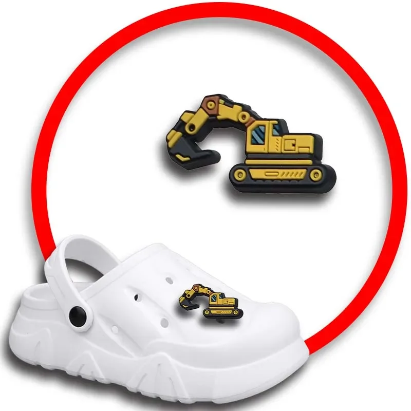 Dijes de zapatos de camión grande para Crocs, sandalias, alfileres de zuecos, decoraciones de zapatos, accesorio para hombres, niños, niñas, niños, accesorios para zapatos