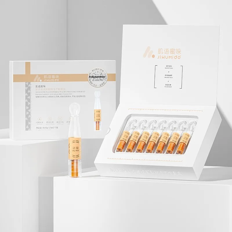 Astaxanthin Freeze-Dried Powder Serum Anti-Aging Shrink Pores Firming Skin Deep Moisturizing Freeze-Dried Powder Essence