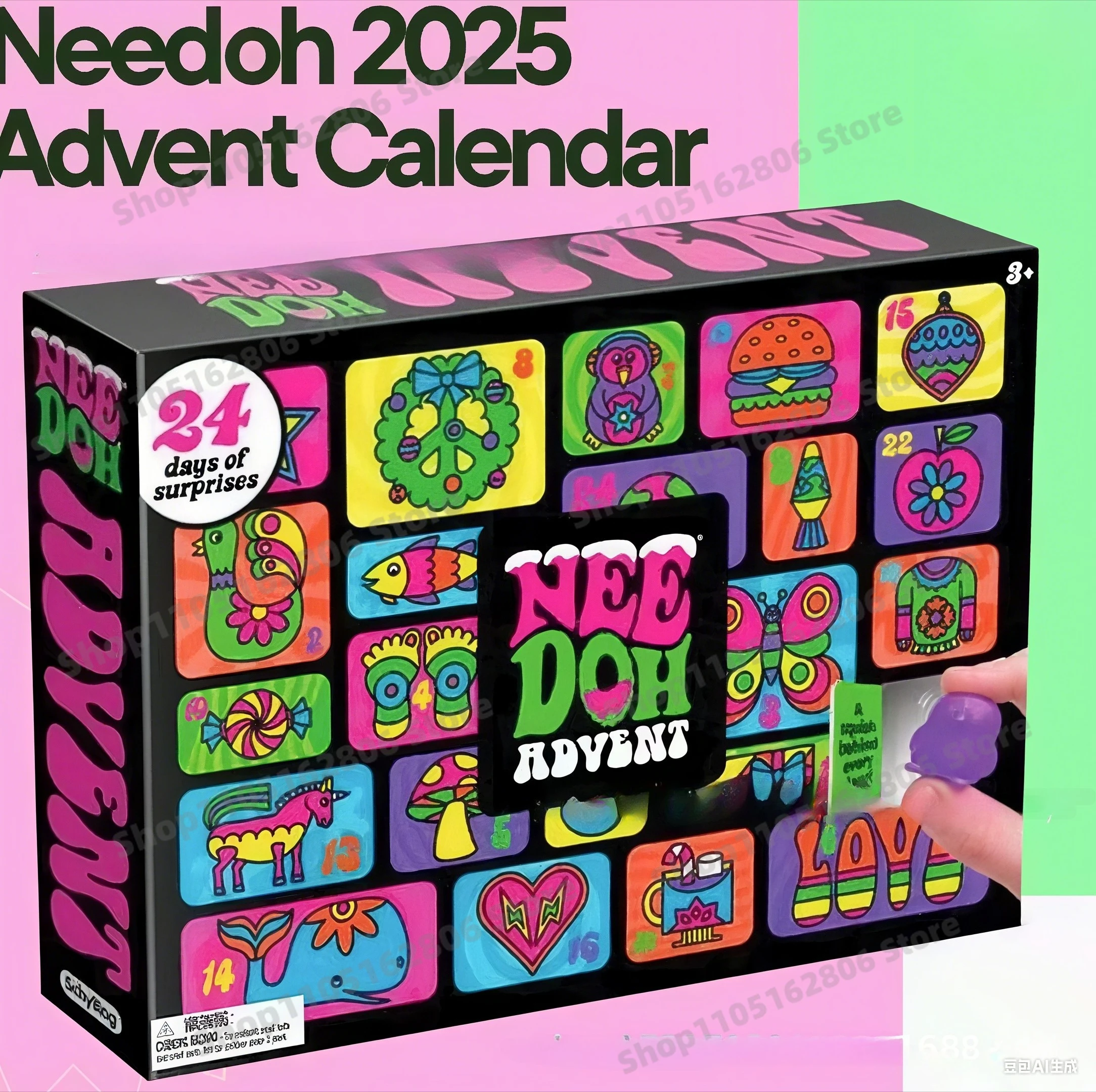 

2025 New 24 Days Nee Doh Advent Calendar Of Christmas Advent Calendar – Holiday Countdown With Surprises