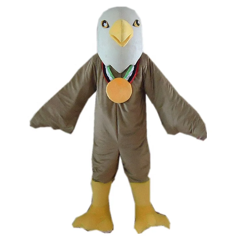 100% in kind shooting life size walking eagle mascot costume for adult unisex eagle mascot costume