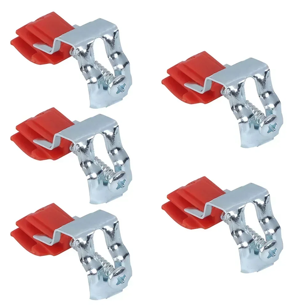 5pcs Sink Clamps Stainless Steel Clips Kitchen Sink Mounting Clip Screw Adjustment Fixing Accessories Bathroom Kitchen Fixtures