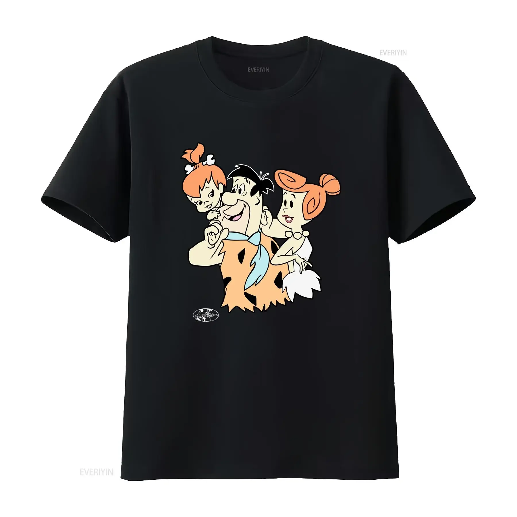 

Винтажная футболка FLINSTONES FRED WILMA PEBBLES CARTOON TV SHOW, черная футболка, БОЛЬШАЯ L, винтажная, мытая, мягкая, стильная, дышащая