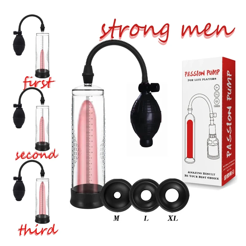 Scale Measure Penis Vacuum Pump Penis Increase Vergroting Male Enhancement Cock Strengthen Pomp Penis Trainer Sex Toys for Man