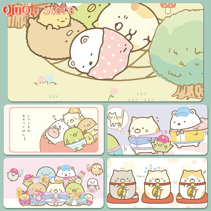 

Sumikko Gurashi Mouse Pad Large Cartoon Keyboard Pads Cute Office Game Non-slip Notebook Desk Mat