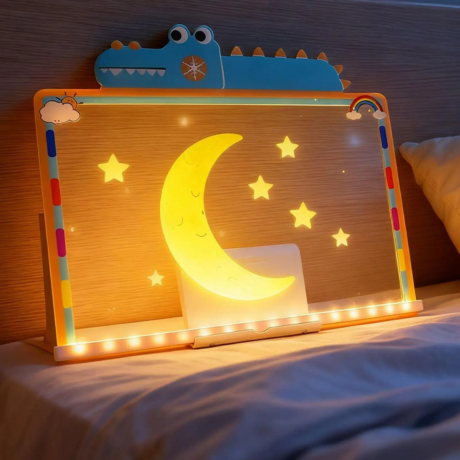 Planche à dessin LED, tablette à gribouiller scintillante pour enfants, bloc à dessin LED pour fête d'anniversaire, rassemblement, maison, école, salle de classe