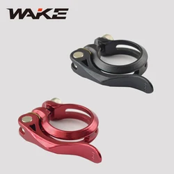 Wake Quick Release Seatpost Seat Tube Clamp 34.9mm Mountain Road Bike Bicycle Aluminum Alloy Accessories for MTB BMX Cycling