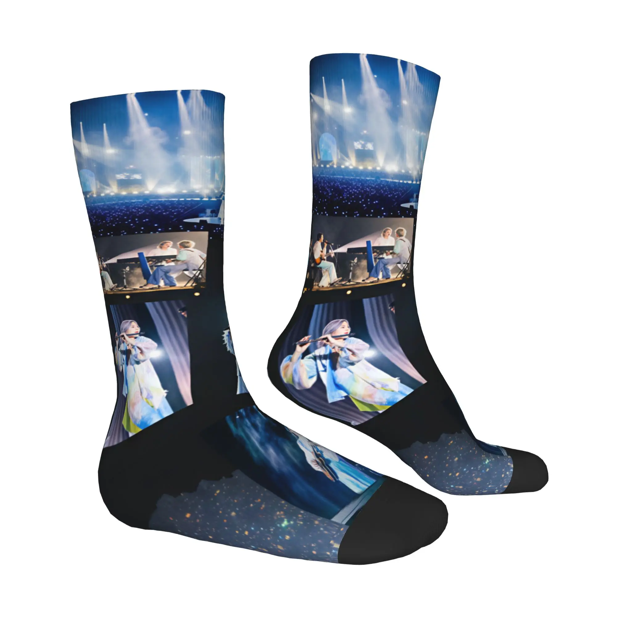 M-Mrs G-GREEN A-APPLE Rock Band Mens Crew Socks Unisex Novelty Japane Pop Spring Summer Autumn Winter Dress Socks