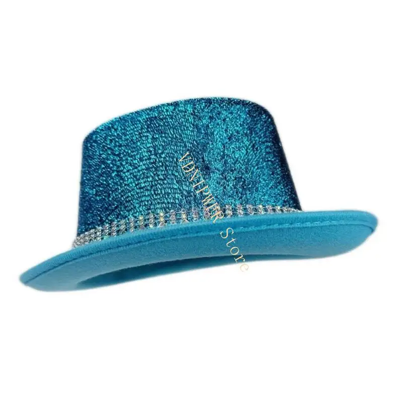 قبعة الحفلة قبعة السحرة قبعة الرقص المتلألئة لمهرجان الموسيقى D08E